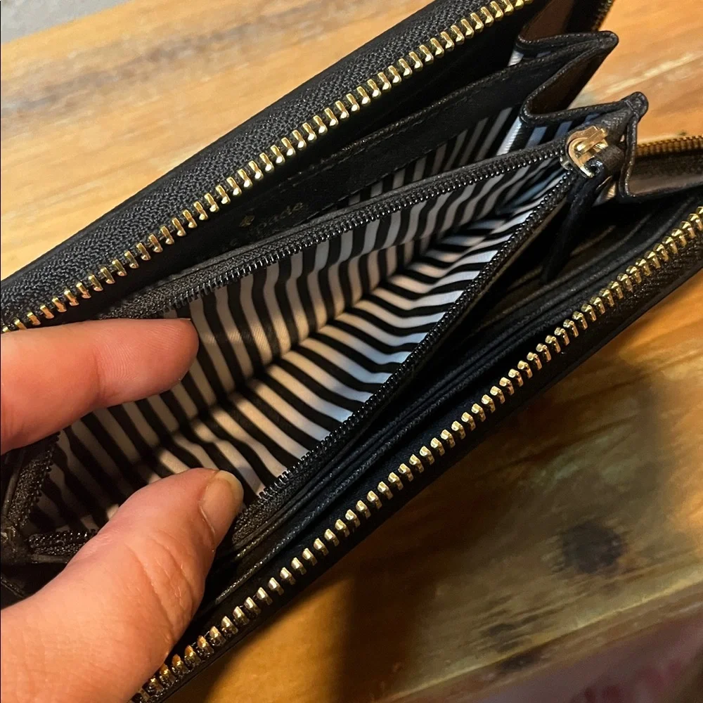 Kate Spade New York Cameron Street Perforated Stacy Zip Around Wallet - Picture 8 of 10